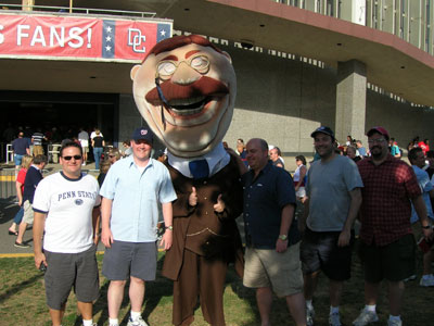 Steve, Mike, Teddy Roosevelt, Tony, Brian, and Larry at RFK Stadium