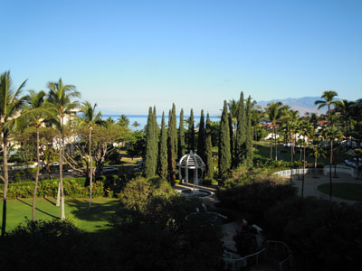 View from room at Fairmont Kea Lani